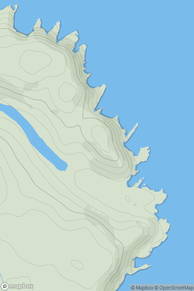 Thumbnail image for Kirk Hill [Firth of Forth to the River Tweed] showing contour plot for surrounding peak